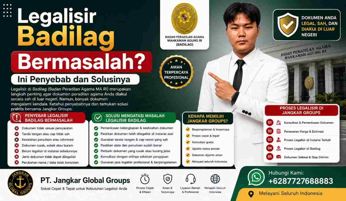 Legalisir Badilag Bermasalah Ini Penyebab dan Solusinya