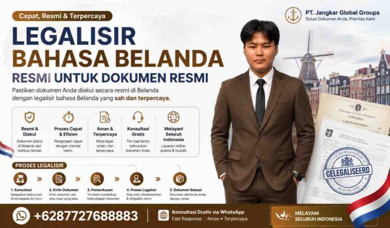 Legalisir Bahasa Belanda Resmi untuk Dokumen Resmi