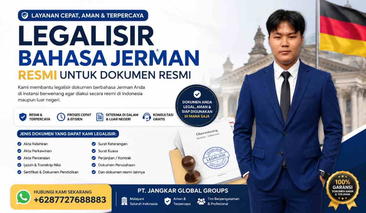 Legalisir Bahasa Jerman Resmi untuk Dokumen Resmi