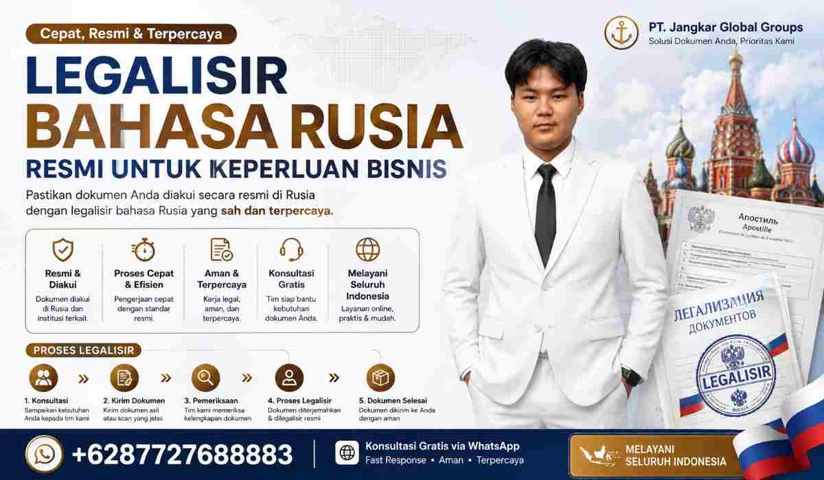 Legalisir Bahasa Rusia Resmi untuk Keperluan Bisnis