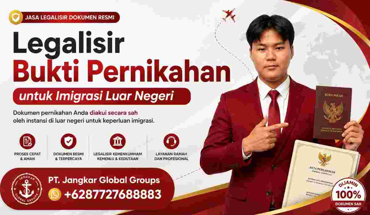 Legalisir Bukti Pernikahan untuk Imigrasi Luar Negeri