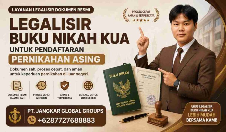Legalisir Buku Nikah KUA untuk Pendaftaran Pernikahan Asing