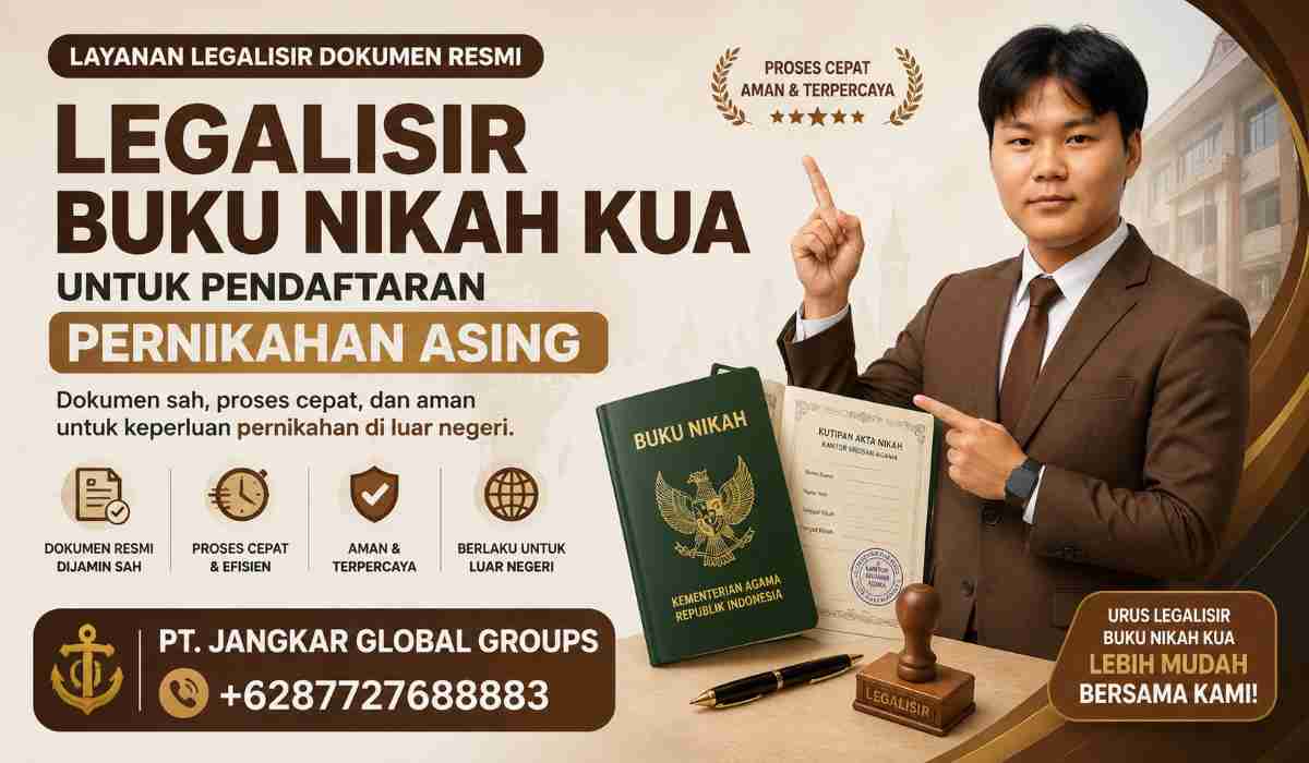 Legalisir Buku Nikah KUA untuk Pendaftaran Pernikahan Asing