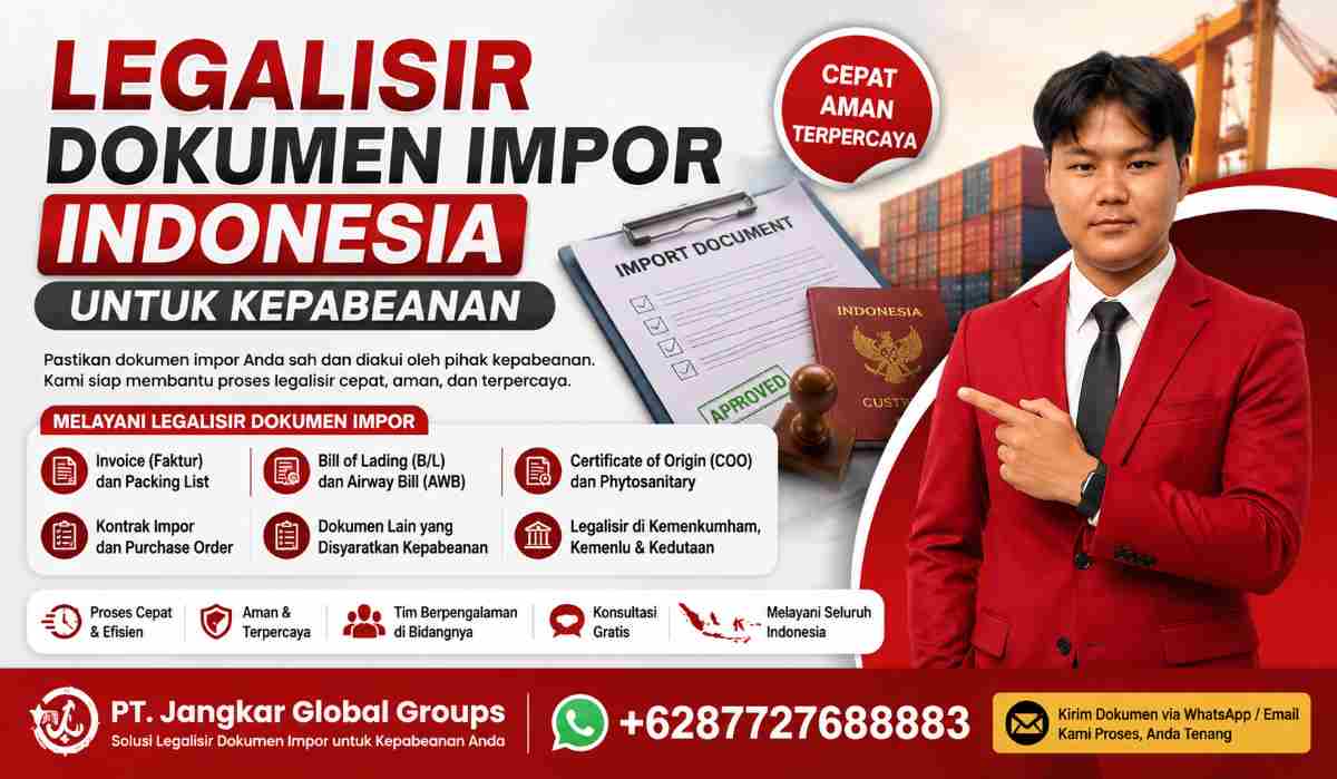 Legalisir Dokumen Impor Indonesia untuk Kepabeanan