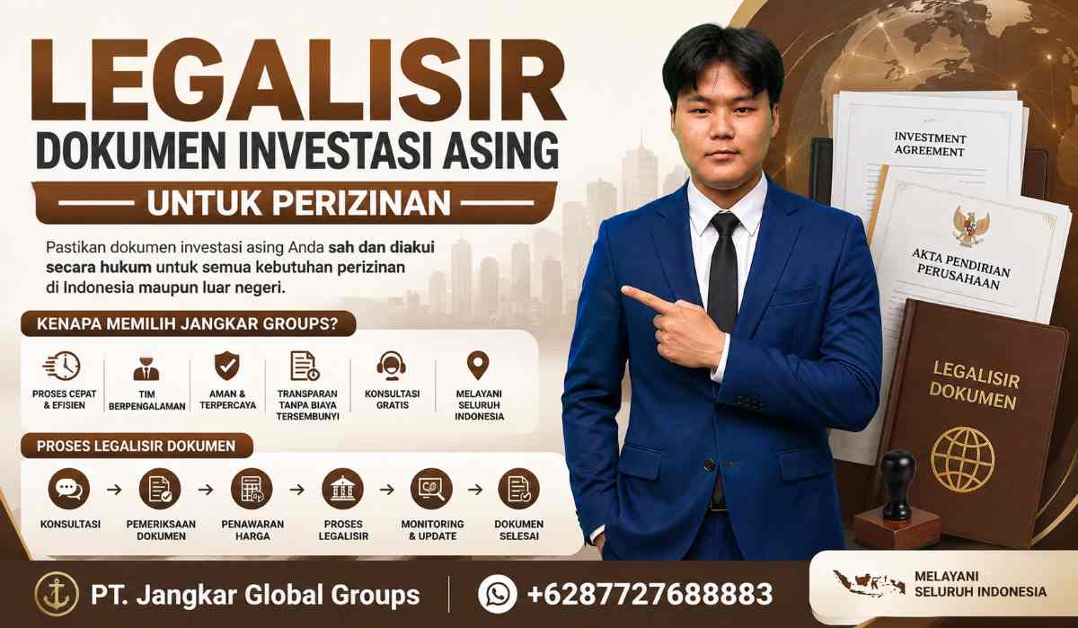 Legalisir Dokumen Investasi Asing untuk Perizinan