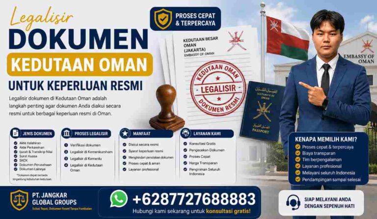 Legalisir Dokumen Kedutaan Oman untuk Keperluan Resmi