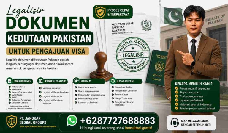 Legalisir Dokumen Kedutaan Pakistan untuk Pengajuan Visa