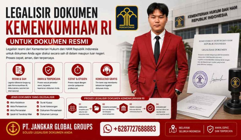 Legalisir Dokumen Kemenkumham RI untuk Dokumen Resmi