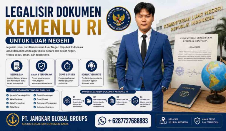 Legalisir Dokumen Kemenlu RI untuk Luar Negeri