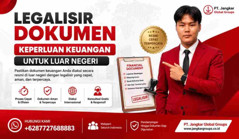 Legalisir Dokumen Keperluan Keuangan untuk Luar Negeri