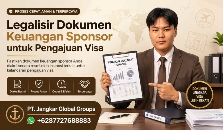 Legalisir Dokumen Keuangan Sponsor untuk Pengajuan Visa