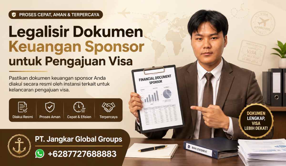 Legalisir Dokumen Keuangan Sponsor untuk Pengajuan Visa