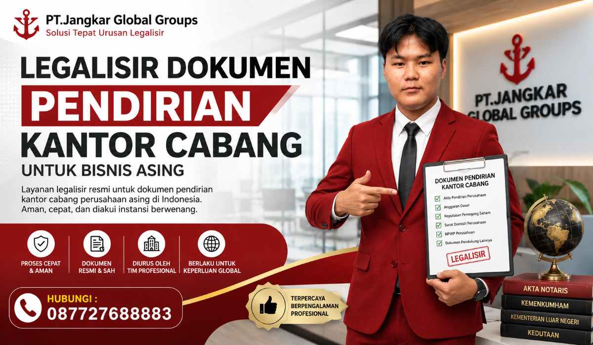 Legalisir Dokumen Pendirian Kantor Cabang untuk Bisnis Asing