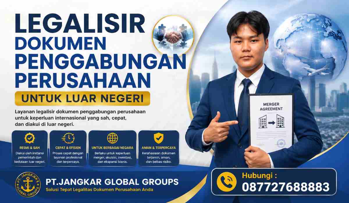 Legalisir Dokumen Penggabungan Perusahaan untuk Luar Negeri