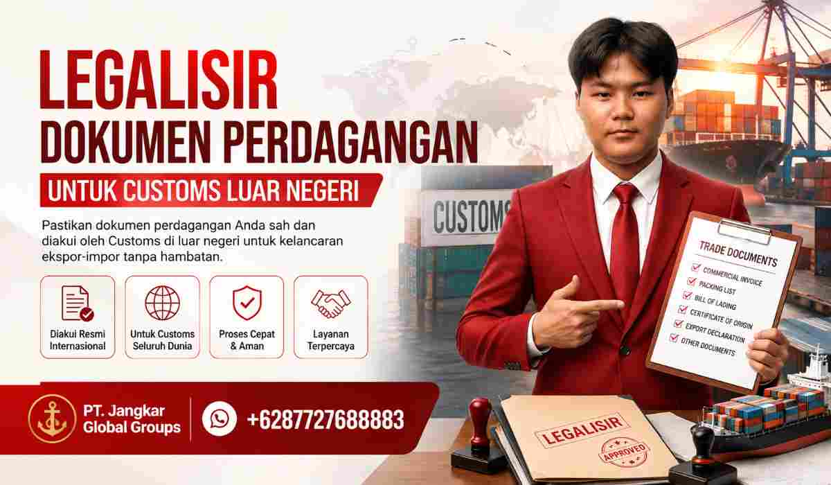Legalisir Dokumen Perdagangan untuk Customs Luar Negeri