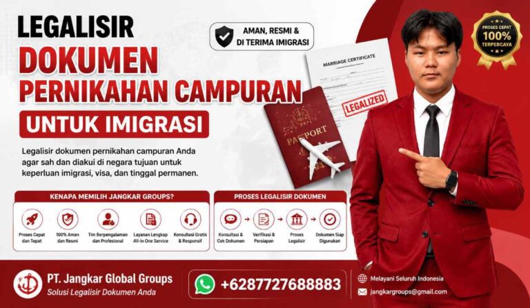 Legalisir Dokumen Pernikahan Campuran untuk Imigrasi