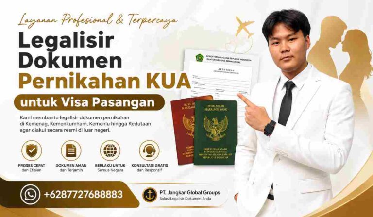Legalisir Dokumen Pernikahan KUA untuk Visa Pasangan