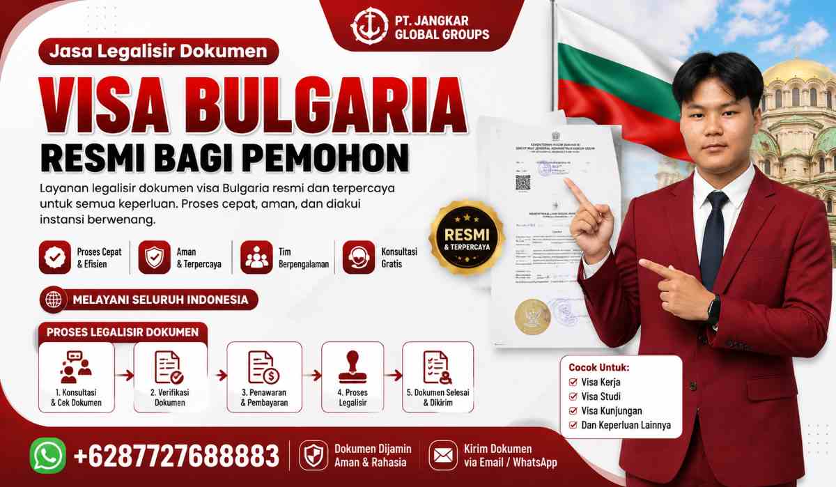 Legalisir Dokumen Visa Bulgaria Resmi bagi Pemohon