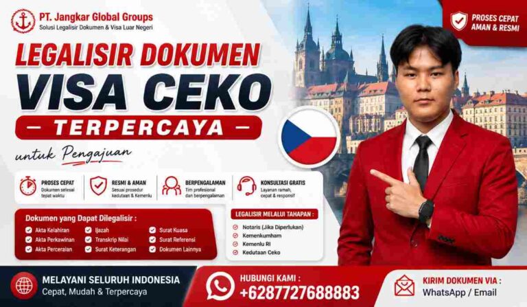 Legalisir Dokumen Visa Ceko Terpercaya untuk Pengajuan