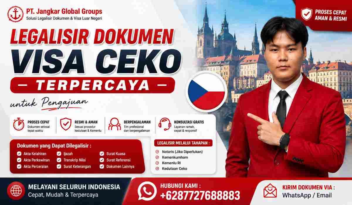 Legalisir Dokumen Visa Ceko Terpercaya untuk Pengajuan