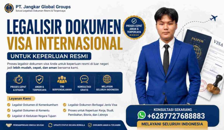 Legalisir Dokumen Visa Internasional untuk Keperluan Resmi