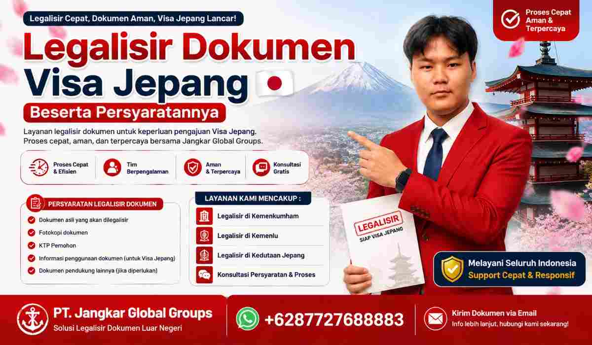 Legalisir Dokumen Visa Jepang Beserta Persyaratannya