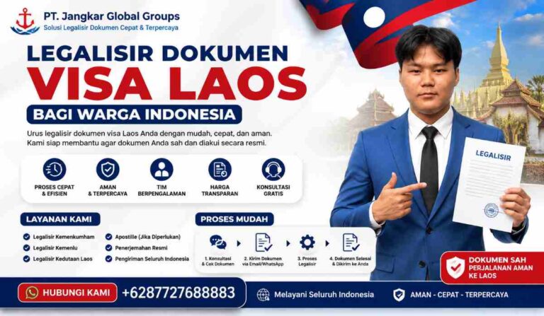 Legalisir Dokumen Visa Laos bagi Warga Indonesia