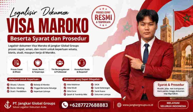 Legalisir Dokumen Visa Maroko Beserta Syarat dan Prosedur