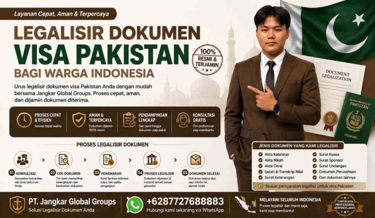 Legalisir Dokumen Visa Pakistan bagi Warga Indonesia