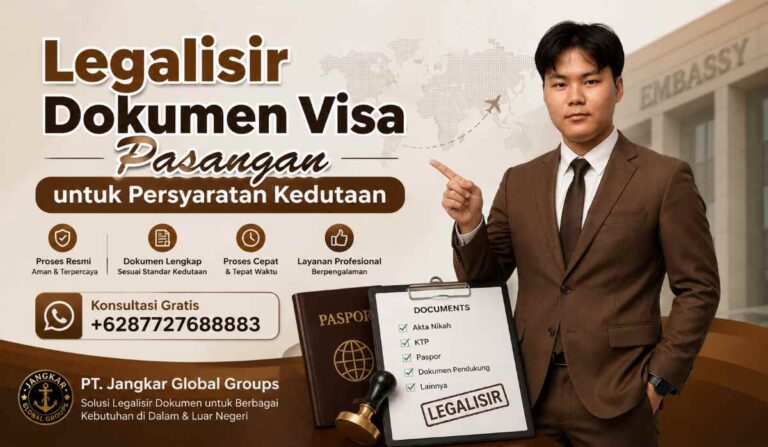 Legalisir Dokumen Visa Pasangan untuk Persyaratan Kedutaan