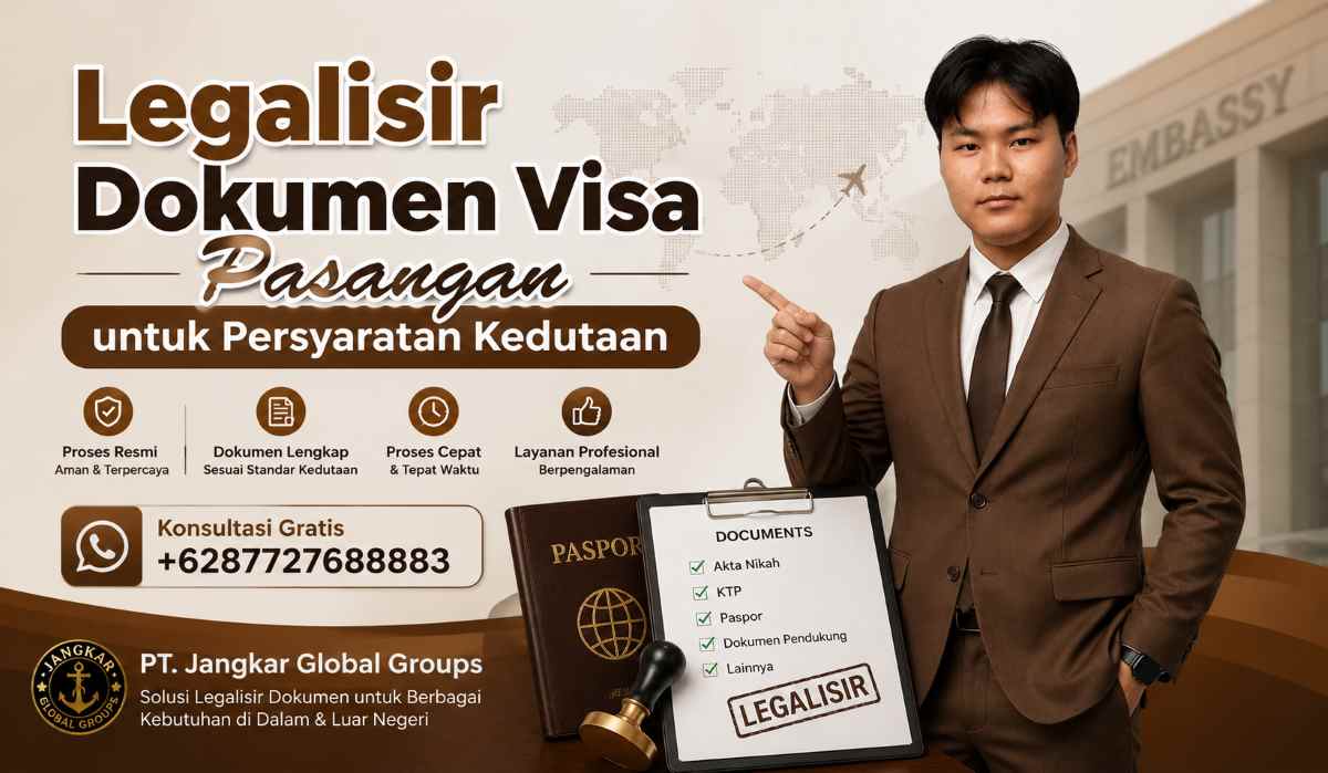 Legalisir Dokumen Visa Pasangan untuk Persyaratan Kedutaan