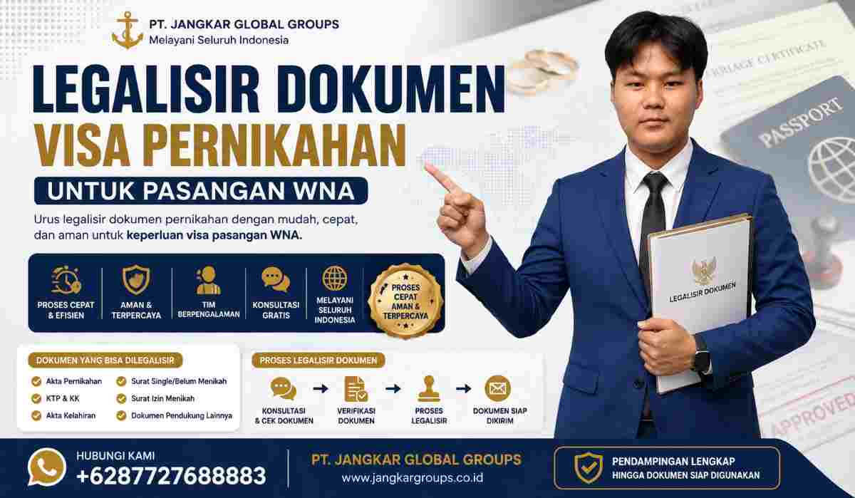 Legalisir Dokumen Visa Pernikahan untuk Pasangan WNA