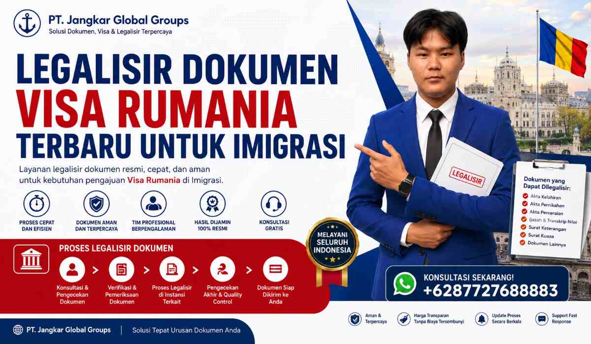 Legalisir Dokumen Visa Rumania Terbaru untuk Imigrasi
