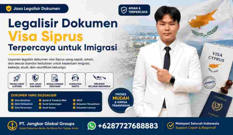 Legalisir Dokumen Visa Siprus Terpercaya untuk Imigrasi