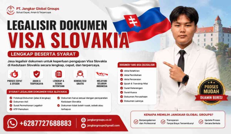 Legalisir Dokumen Visa Slovakia Lengkap Beserta Syarat