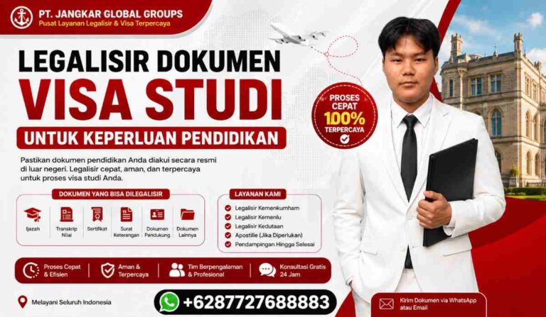 Legalisir Dokumen Visa Studi untuk Keperluan Pendidikan