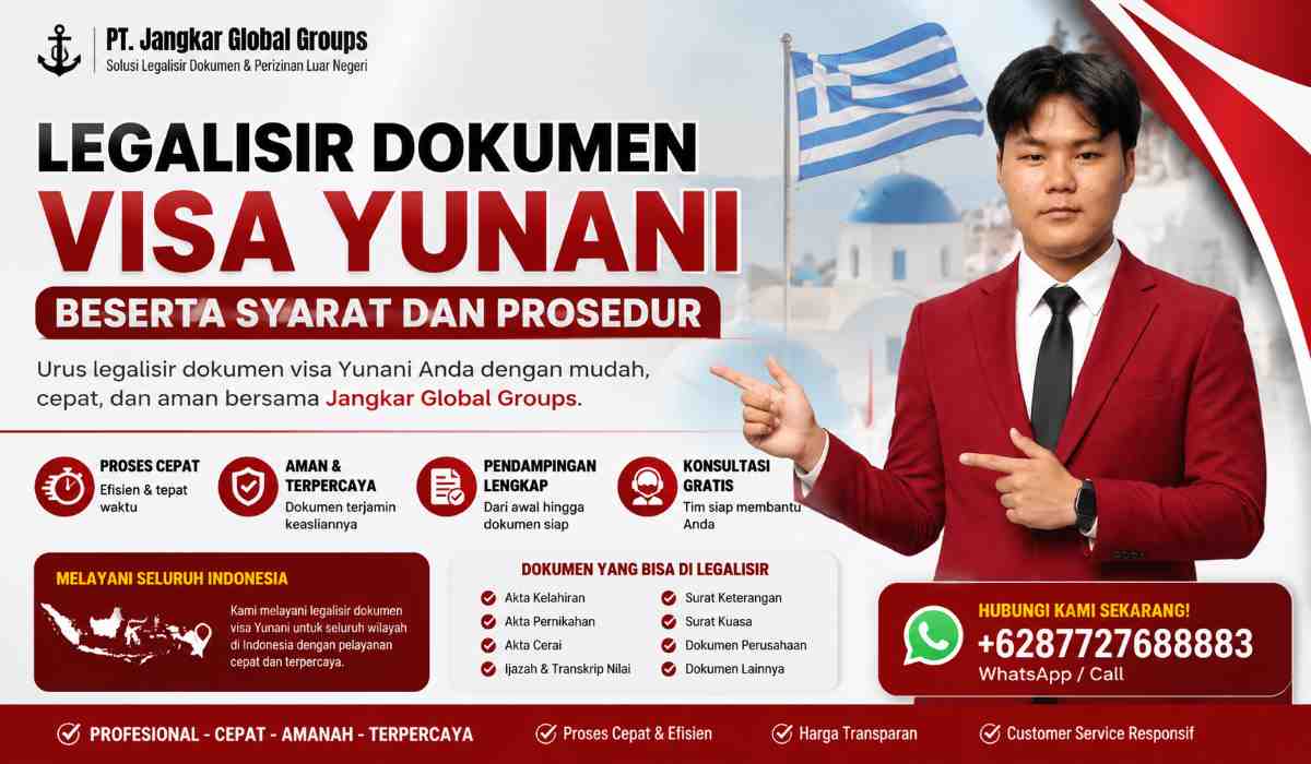 Legalisir Dokumen Visa Yunani Beserta Syarat dan Prosedur
