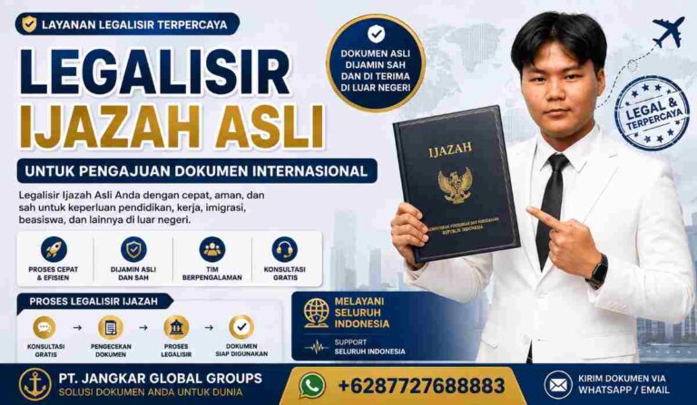 Legalisir Ijazah Asli untuk Pengajuan Dokumen Internasional