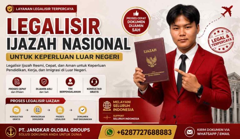 Legalisir Ijazah Nasional untuk Keperluan Luar Negeri