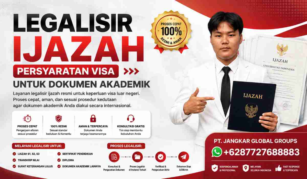 Legalisir Ijazah Persyaratan Visa untuk Dokumen Akademik