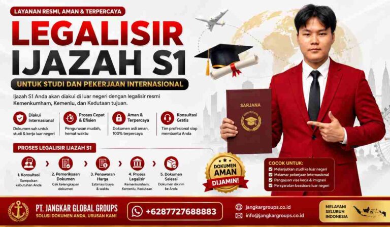 Legalisir Ijazah S1 untuk Studi dan Pekerjaan Internasional