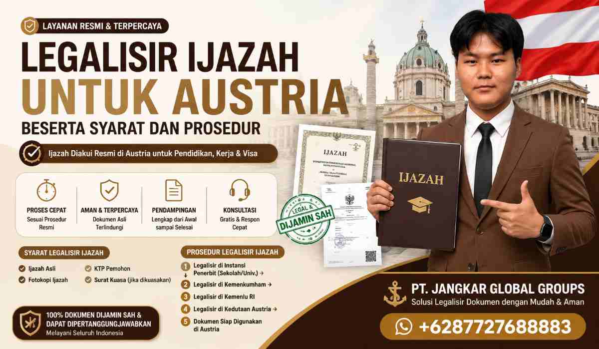 Legalisir Ijazah untuk Austria Beserta Syarat dan Prosedur