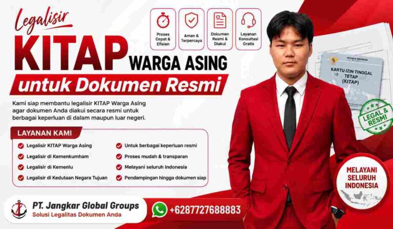 Legalisir KITAP Warga Asing untuk Dokumen Resmi