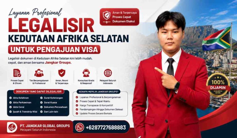Legalisir Kedutaan Afrika Selatan untuk Pengajuan Visa