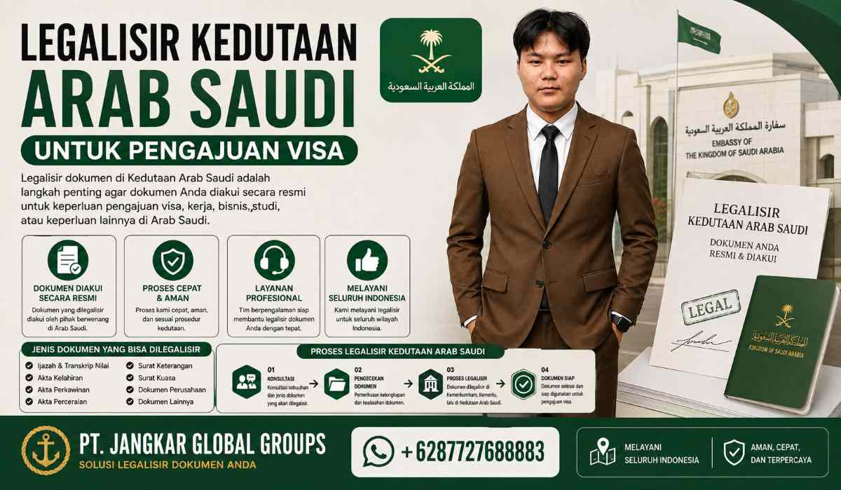 Legalisir Kedutaan Arab Saudi untuk Pengajuan Visa