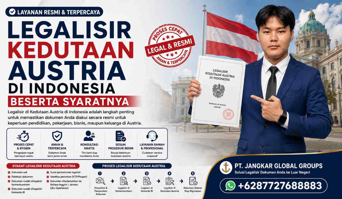 Legalisir Kedutaan Austria di Indonesia Beserta Syaratnya
