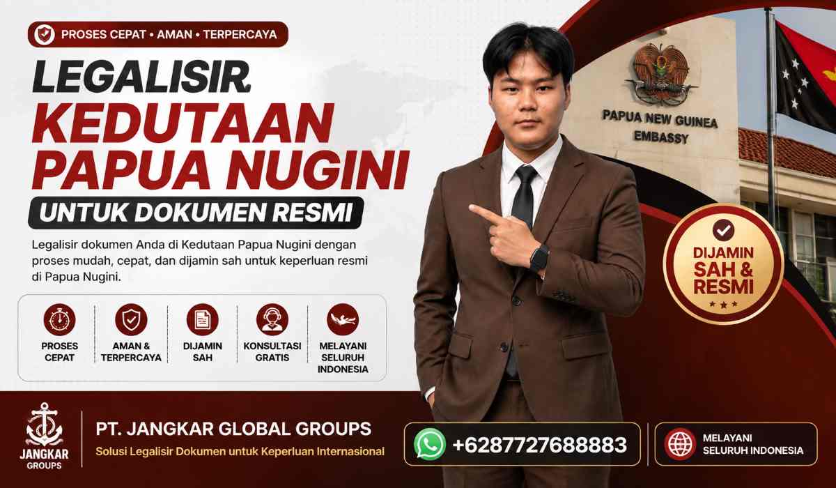 Legalisir Kedutaan Papua Nugini untuk Dokumen Resmi