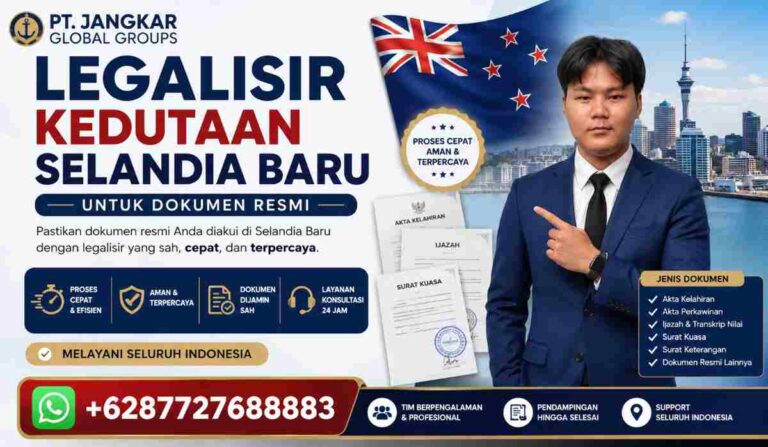 Legalisir Kedutaan Selandia Baru untuk Dokumen Resmi