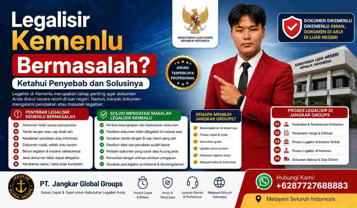 Legalisir Kemenlu Bermasalah Ketahui Penyebab dan Solusinya