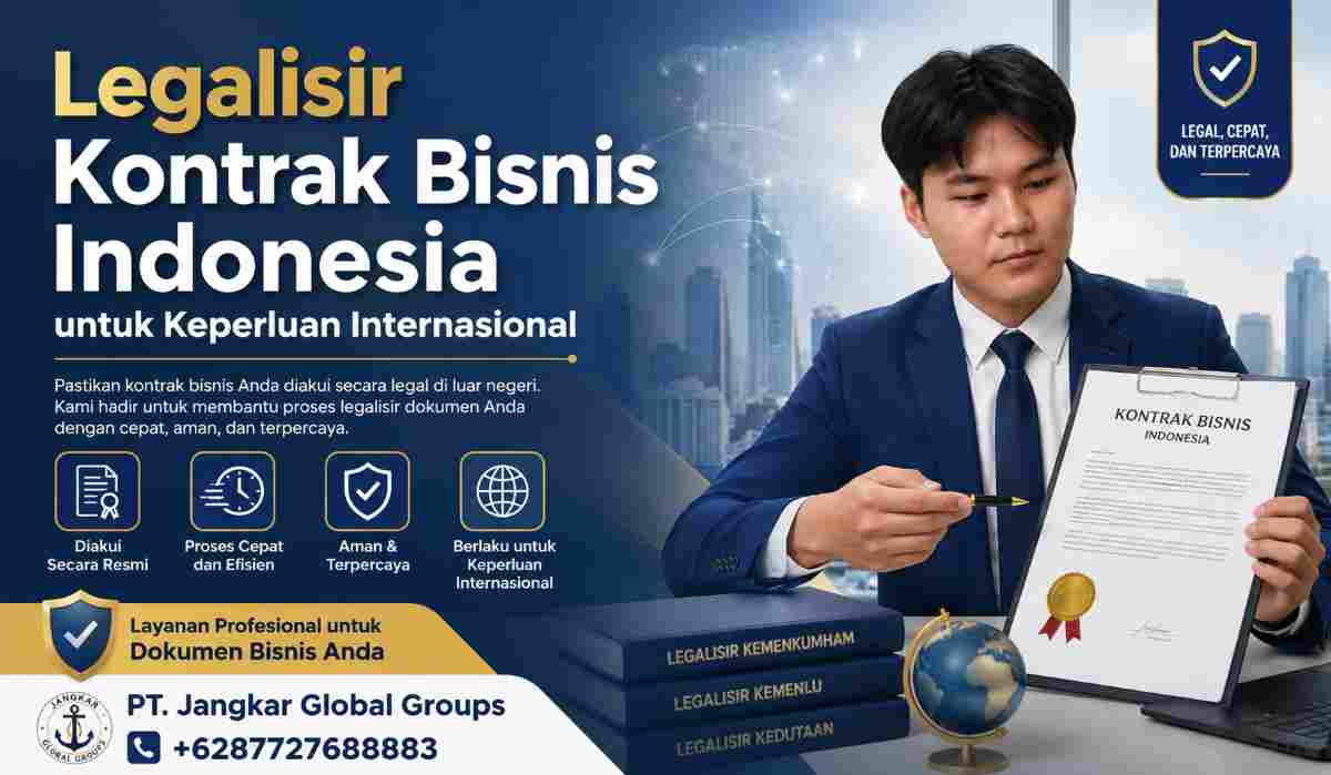 Legalisir Kontrak Bisnis Indonesia untuk Keperluan Internasional